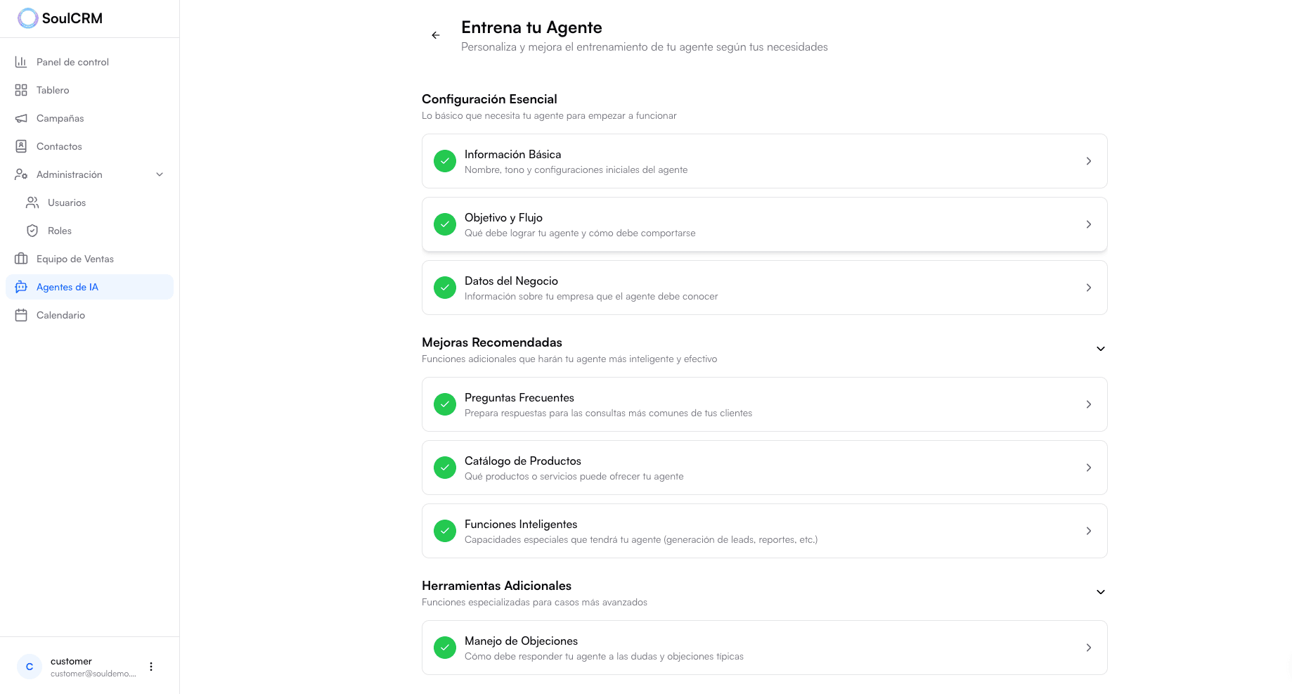 SoulCRM Interface